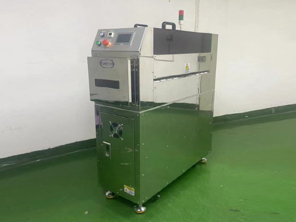Vacuum adhesive brush dust machine