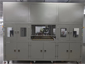 Six axis four station receiving machine (cutting and grinding line connection)